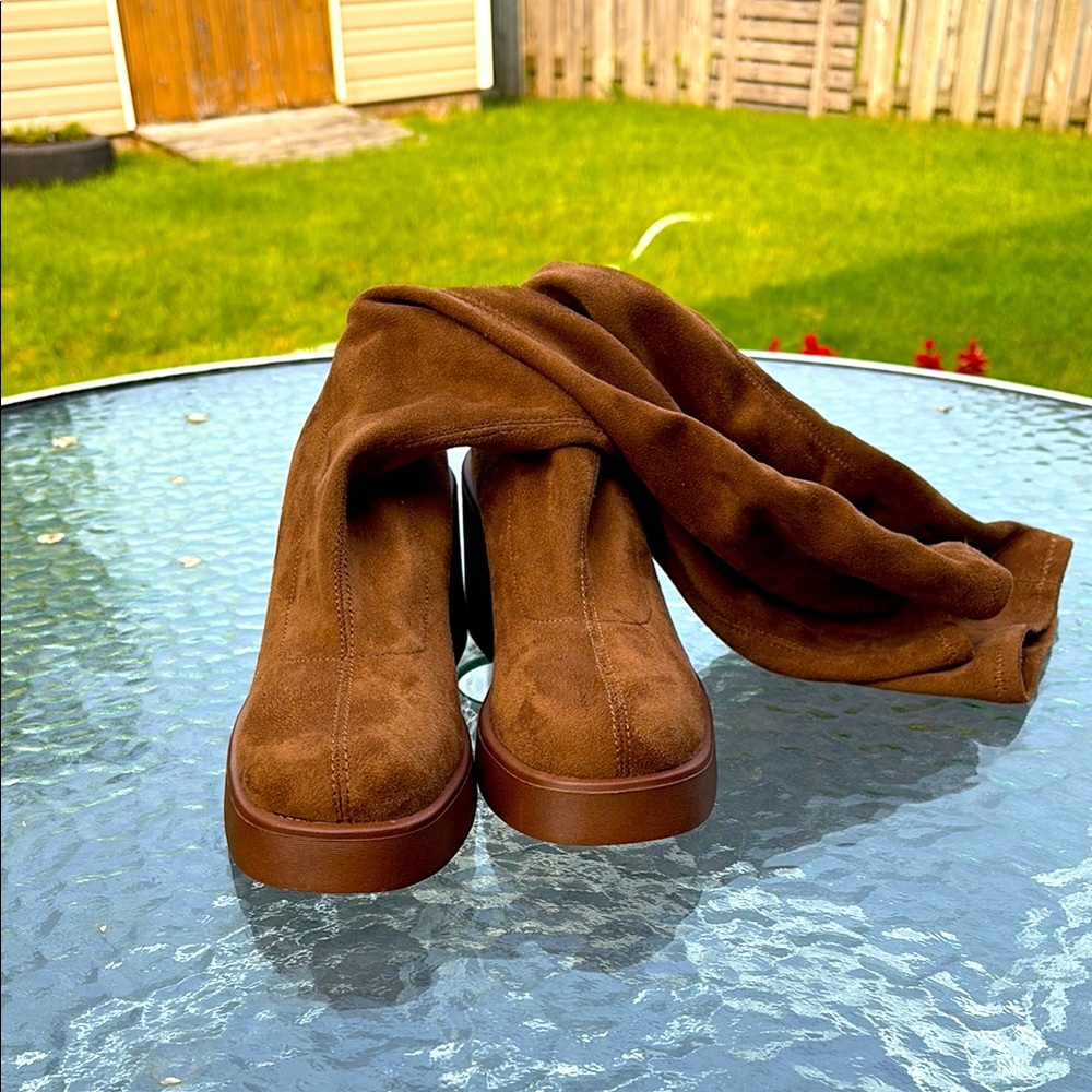 Call It Spring Brown Heeled Boots
